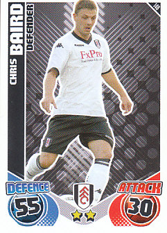 Chris Baird Fulham 2010/11 Topps Match Attax #148